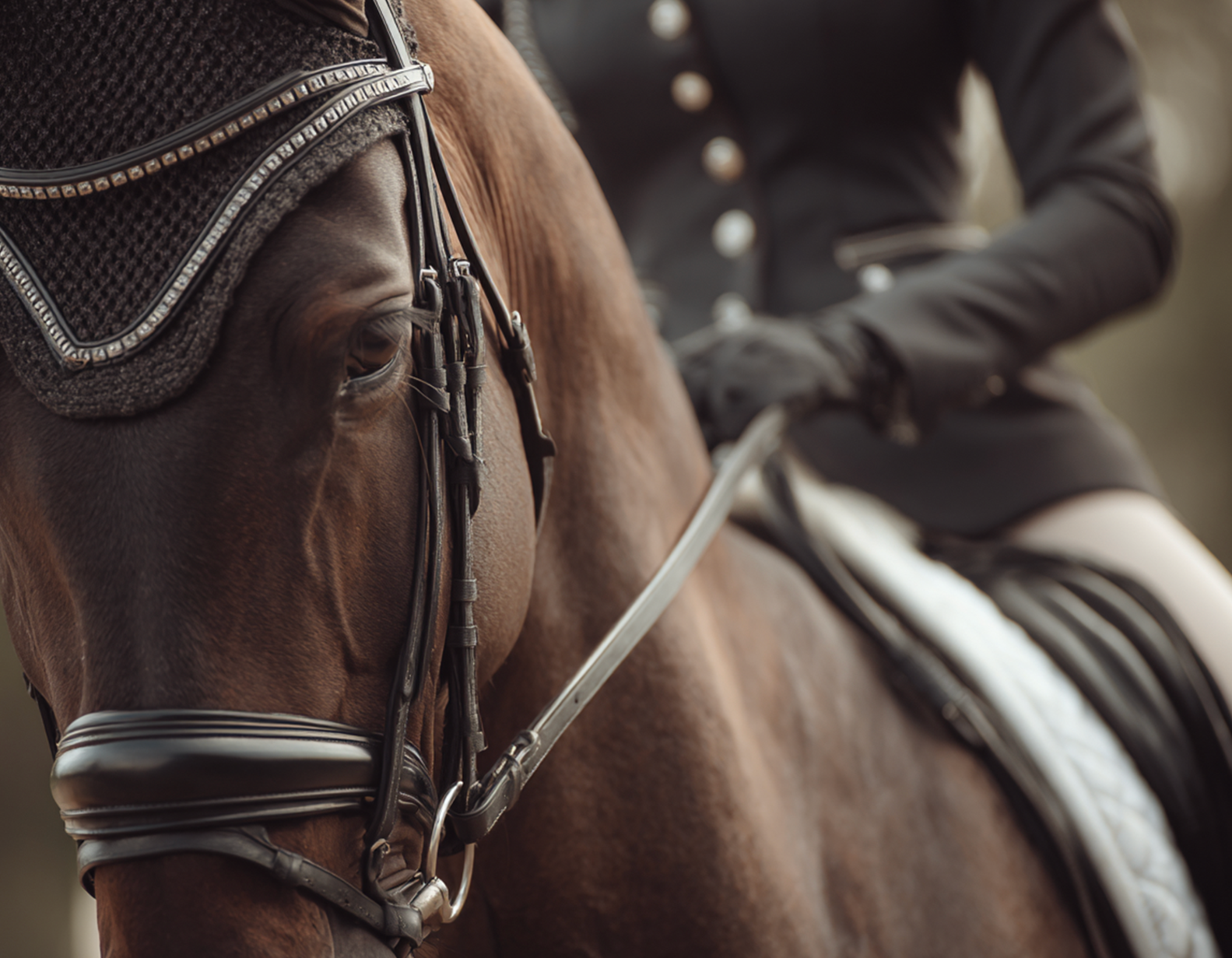 Smarter Horse Care Chestnut Mare with Rider Connection