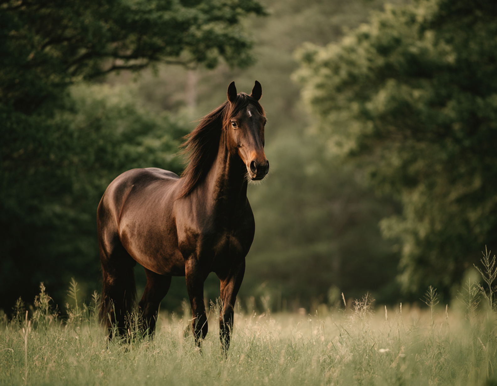 Smarter Horse Care Chestnut Mre in Field